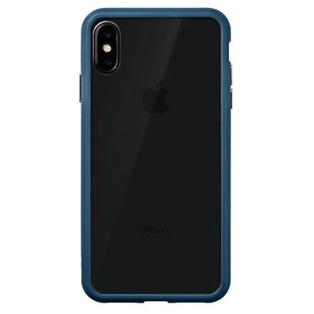 Чехол LAUT ACCENTS TEMPERED GLASS Dark Teal (Blue) for iPhone XS (LAUT_iP18-S_AC_BL) 